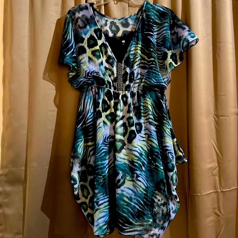 Linda animal print mini dress
